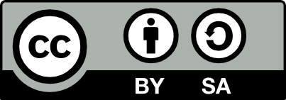 A large badge, meant to visually express the requirements of the license.